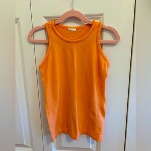 Athleta Girls Orange Sleeveless Tank Top XS/6